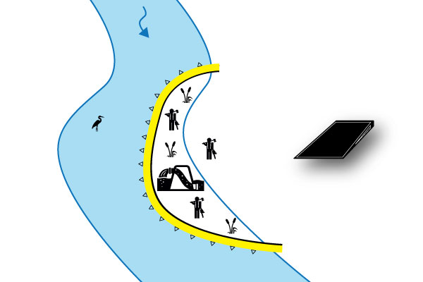 batardeaux-parallele-riviere-water-gate-megasecureurope työpato joen suuntaisesti